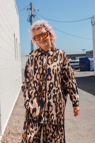 Sabre Button Up Shirt - Leopard