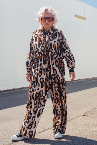 Sabre Button Up Shirt - Leopard