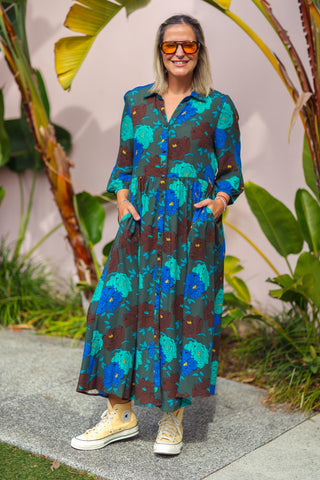 Samara Dress - Oasis Blue