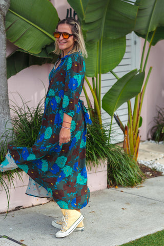Samara Dress - Oasis Blue