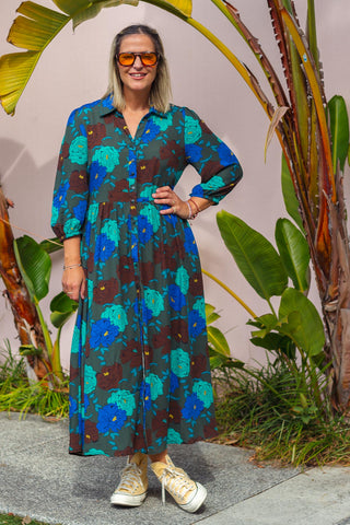 Samara Dress - Oasis Blue