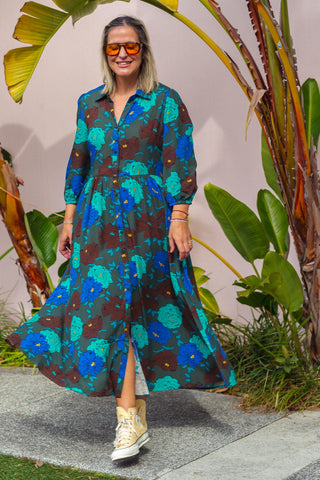 Samara Dress - Oasis Blue