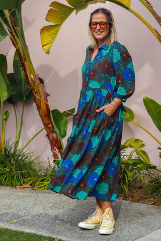 Samara Dress - Oasis Blue