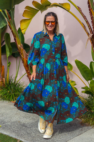 Samara Dress - Oasis Blue
