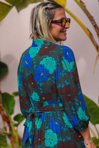 Samara Dress - Oasis Blue