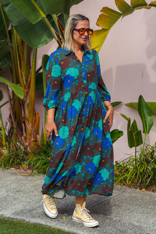 Samara Dress - Oasis Blue