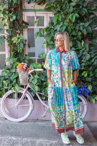 Serafina Dress - Garden Mosaic