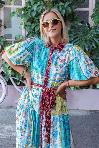 Serafina Dress - Garden Mosaic