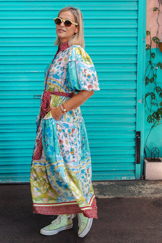 Serafina Dress - Garden Mosaic