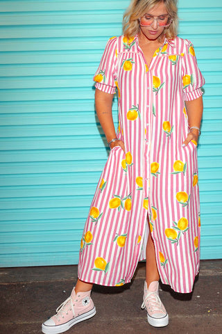 Shae Dress - Pink Lemonade