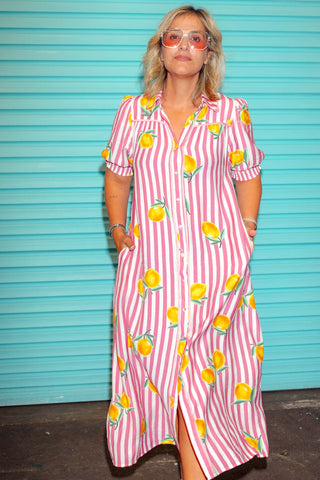 Shae Dress - Pink Lemonade