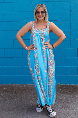 Sofia Dress - Floral Blue