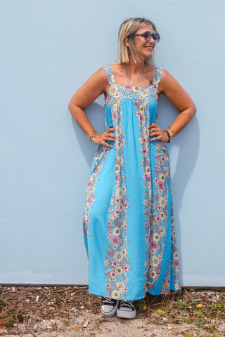 Sofia Dress - Floral Blue