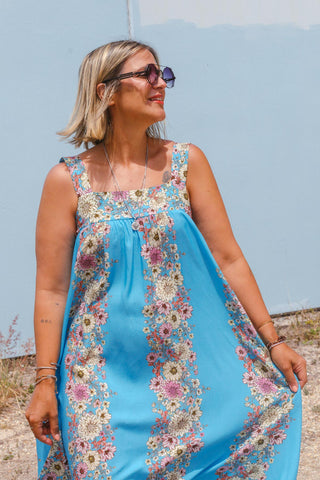 Sofia Dress - Floral Blue