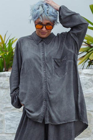 Soho Shirt - Acid Wash Charcoal