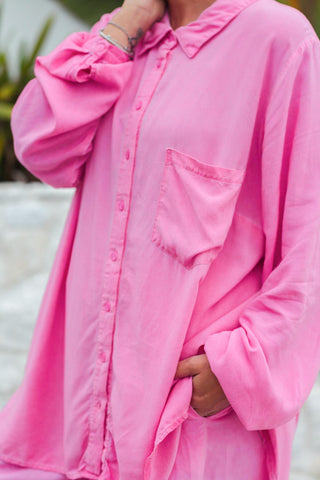 Soho Shirt - Acid Wash Pink