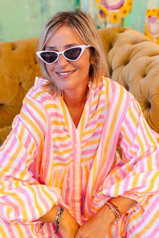 Stella Dress - Neon Stripe