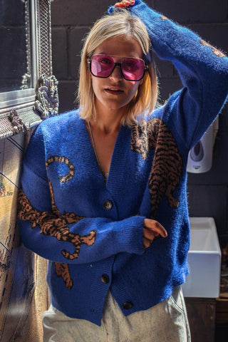 Tiger Cardi - Blue