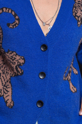 Tiger Cardi - Blue