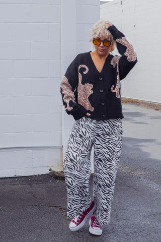 Tiger Knit - Black