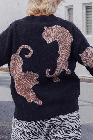 Tiger Knit - Black