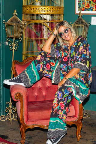 Vida Shirt - Black Floral