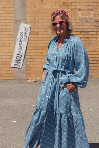 Vienna Dress - Light Denim