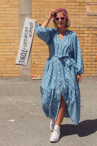 Vienna Dress - Light Denim