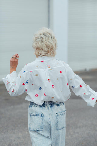 White Button Up - Motif