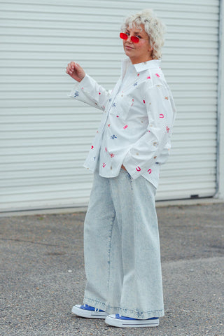 White Button Up - Motif