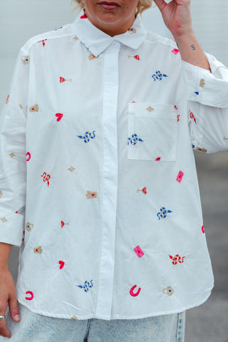 White Button Up - Motif