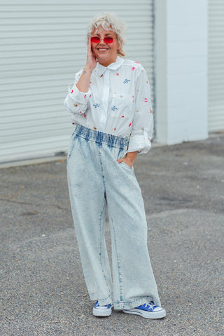 White Button Up - Motif