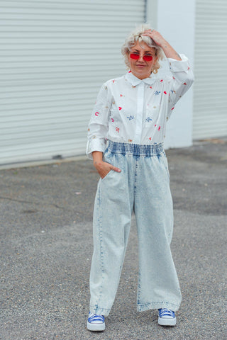 White Button Up - Motif