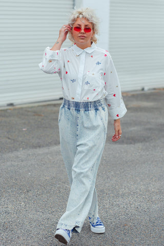 White Button Up - Motif