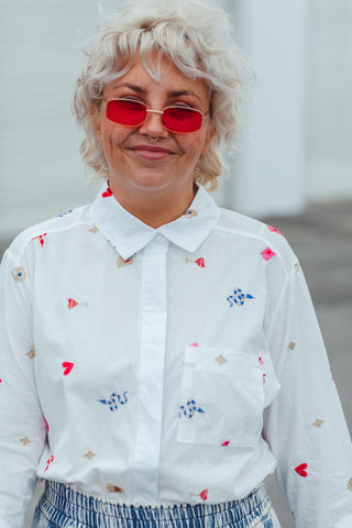 White Button Up - Motif