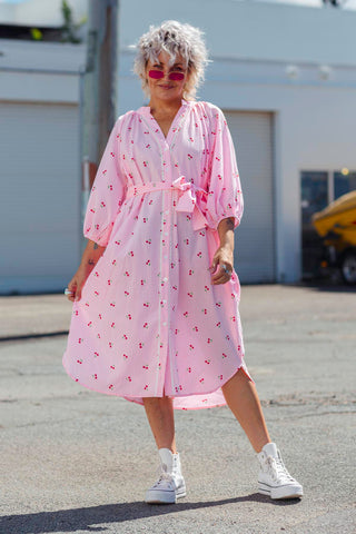 Willa Dress - Cherry Neon Blush