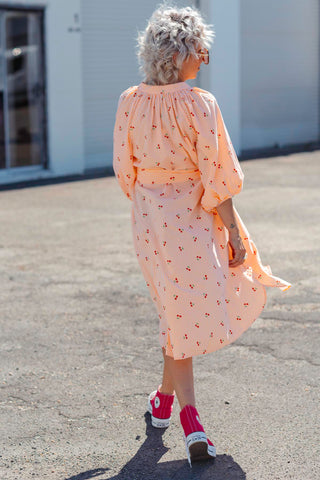 Willa Dress - Cherry Neon Peach
