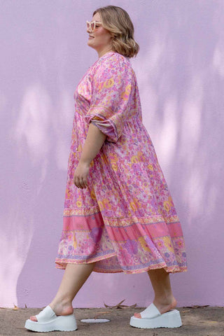 Willow Boho Dress - Pink