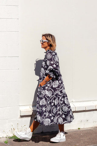 Winnie Dress - Equinox Black