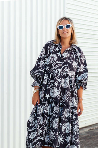 Winnie Dress - Equinox Black