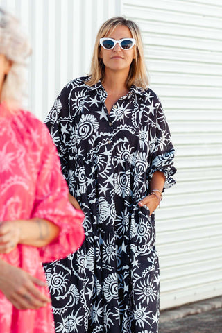 Winnie Dress - Equinox Black