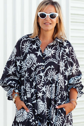 Winnie Dress - Equinox Black