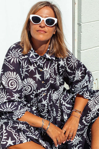 Winnie Dress - Equinox Black