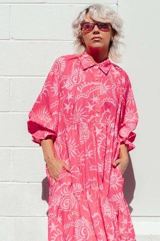 Winnie Dress - Equinox Pink