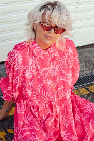 Winnie Dress - Equinox Pink