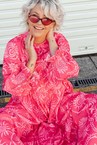 Winnie Dress - Equinox Pink