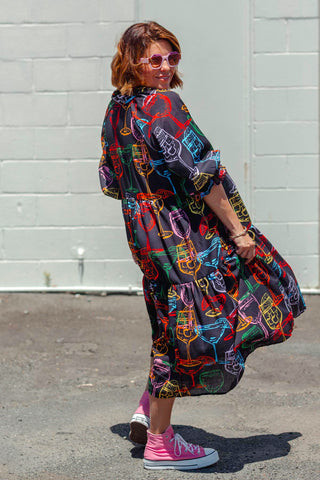 Winnie Dress - Happy Hour Black