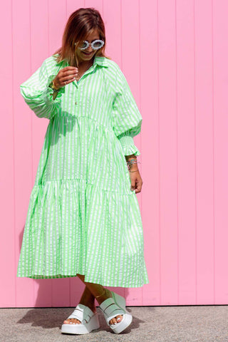 Winnie Dress - Neon Green