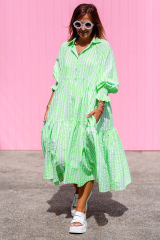 Winnie Dress - Neon Green