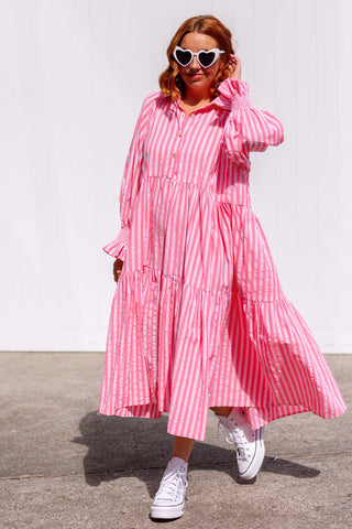 Winnie Dress - Neon Melon ***PRE ORDER***